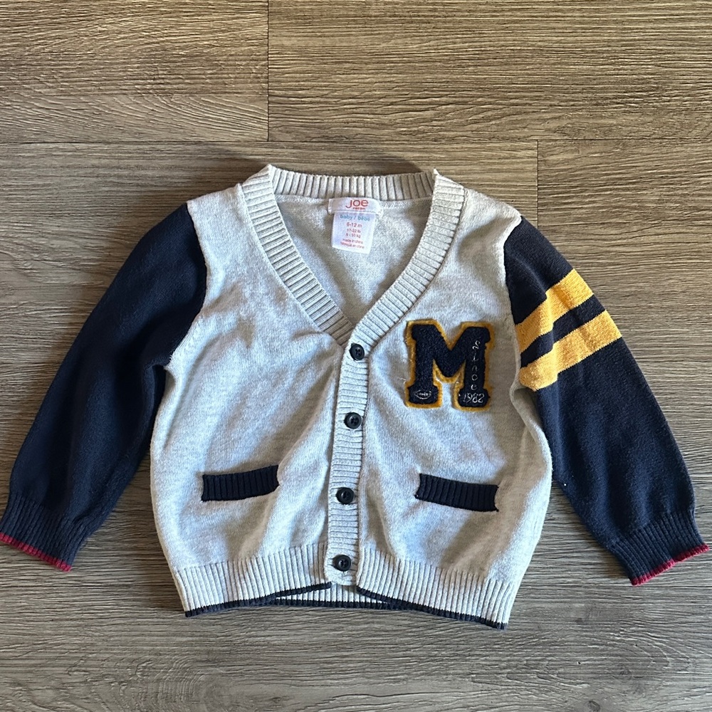 Joe Fresh Kids Cardigan with Navy and Gray